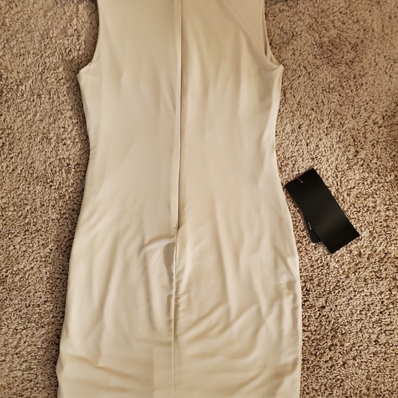 Bebe Studded Mesh Heat Xfer Dress Size Small - Picture 9 of 11